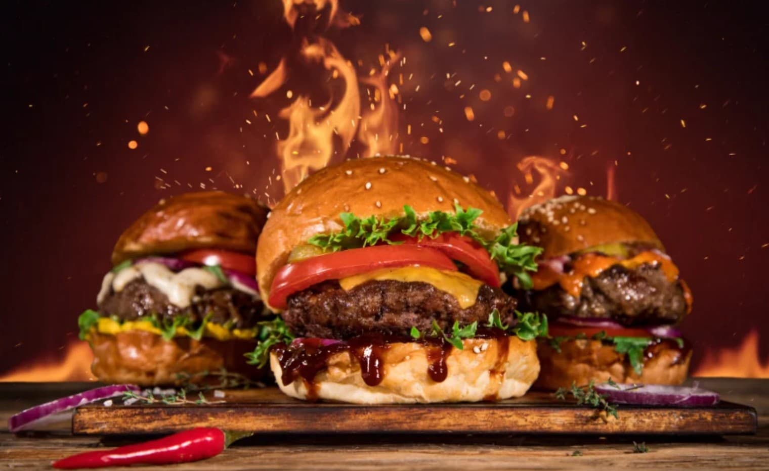 Food at Blue Bubble Grill