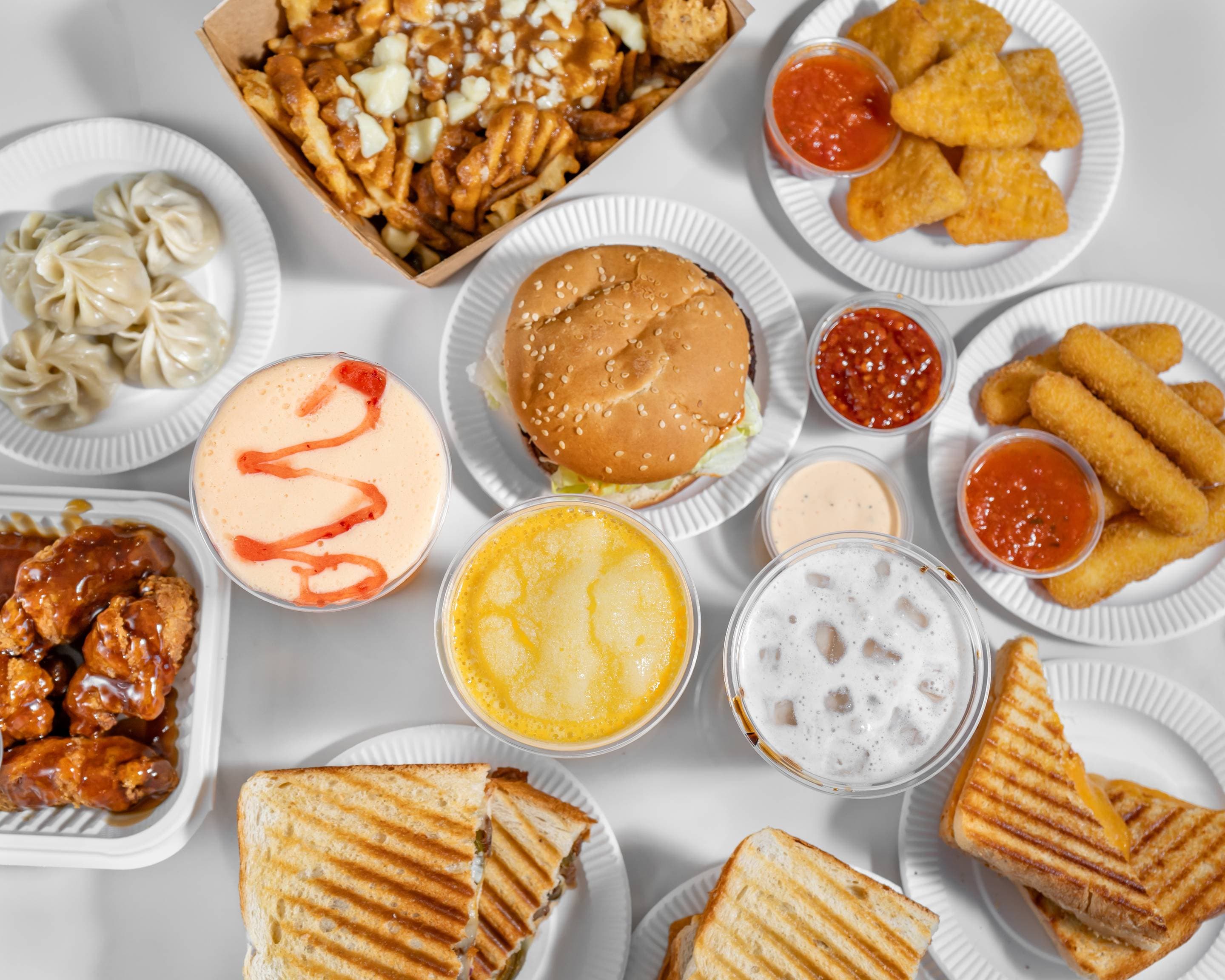 Restaurant hero background showcasing our signature dishes